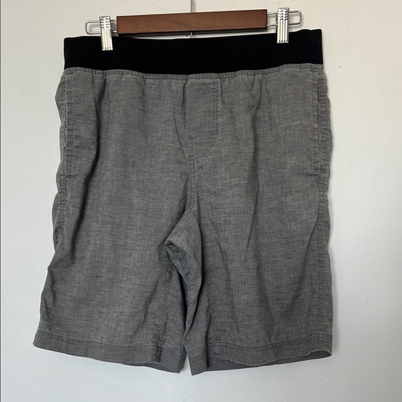 PrAna Vaha Shorts Men's Small Gray Hemp Blend Yoga Gym‎ Lounge Activewear - Picture 1 of 6